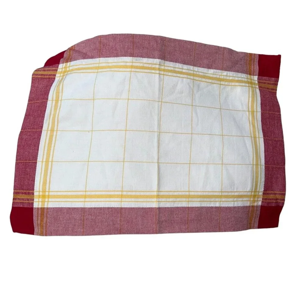 willams sonoma red yellow set of 4 PLACEMATS 100% Turkish cotton